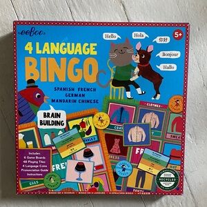 4 language Bingo French Spanish German Mandarin Chinese